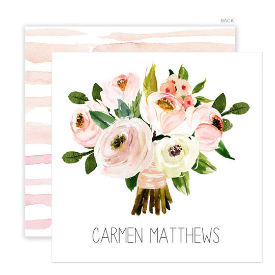 Pink Bouquet Enclosure Cards